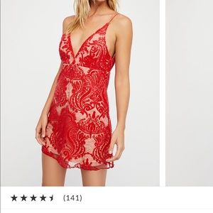 Free People night shimmer dress